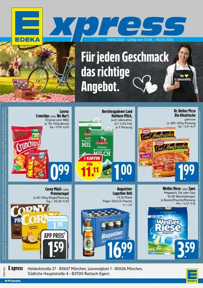 EDEKA Prospekt 13.04 - 18.04 – Angebote der Woche