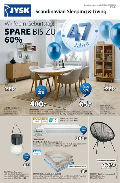 JYSK Prospekt 21.03 - 02.05