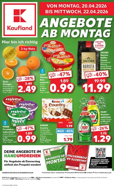 KAUFLAND Prospekt 20.04 2026