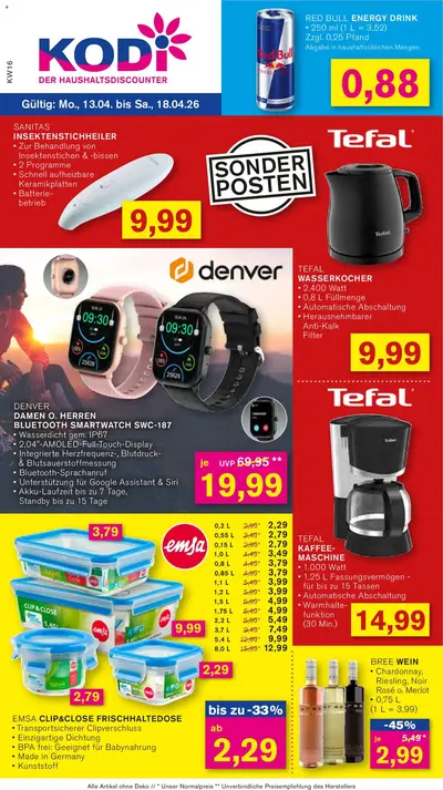 KODI Prospekt 13.04 - 18.04