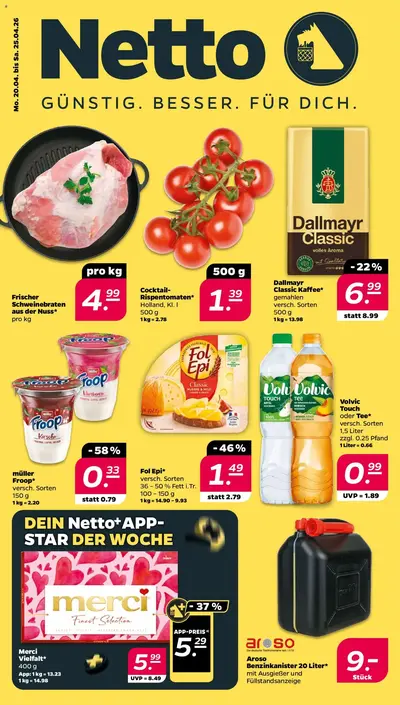 NETTO Prospekt 20.04 - 25.04 – Angebote der Woche