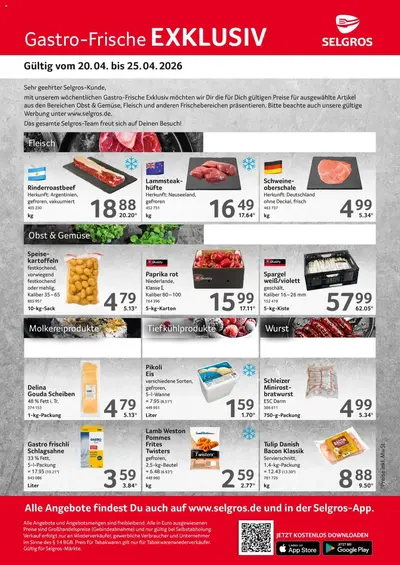 SELGROS Prospekt 20.04 - 25.04